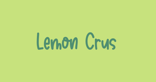 Lemon Crush font thumbnail